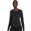 Nike Maglietta da tennis da donna (a maniche lunghe) Nike Therma-FIT One Long-Sleeve T-Shirt - Nero