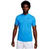Nike Polo da tennis da uomo Nike Court Dri-Fit Blade Solid Polo - Blu