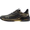 Mizuno Scarpe da tennis da uomo Mizuno Wave Exceed Tour 6 AC 10TH - Dorato, Nero