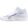 Mizuno Scarpe da donna per badminton/squash Mizuno Thunder Blade Z Mid - white/navy/peony peach