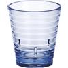 Garcia de Pou 12 Unità - Bicchieri con rilievo 280 ml Ø 8,5/6X9,5 cm Blu Policarbonato