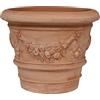 Biscottini Vaso da esterno Gelestro L31XPR31XH26 cm Made in Italy - Fioriera da esterno - Vasi per piante - Vasi da esterno - Vasi terracotta