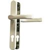 Alpertec sottile cambio panna Targa per porta scopino Set 92 mm, Quadro 8 mm, - Maniglia, Bianco, 40315700