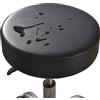 ZZDZW 1/2/4/6 Pezzi Copri Pouf Da Bar Rotondo Impermeabile Pelle PU Copriseduta Sedie Alta Elasticità Fodera Per Sedia Cuscino Copridivano Coprisgabello Da Bar Elastico Per Sedie ( Color : Black , Size : Se