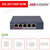 Hikvision DS-3E1105P-EI/M - Switch di rete Smart PoE - 4 porte PoE 10/100Mbps, 1 porta RJ45 10/100Mbps
