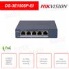 Hikvision DS-3E1505P-EI - Switch di rete - 4 Porte PoE Gigabit, 1 porta RJ45 Gigabit
