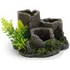 Amtra Deko Struttura per Gamberetti - Pilastro - Decorazione in resina atossica per Acquari, Accessorio ornamentale subacqueo, Decorativo nascondiglio, Dipinto a mano, Dimensione 12,5 * 11,7 * 8 cm