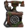 Amtra Deko Telefono Affondato - Decorazione in resina atossica per Acquari, Accessorio ornamentale subacqueo, Decorativo rifugio nascondiglio, Dipinto a mano, Dimensione 12 * 6,5 * 12,5 cm