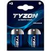 Tyzon D Super Batterie alcaline, 1,5 Volt, 2 pezzi, energia affidabile per dispositivi ad alto consumo energetico
