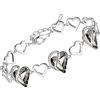Leafael Festa della Mamma Bracciale Donna Cuore Infinity Love con Pietra dei Desideri e Cristalli Portafortuna Gioiello Anallergico Argento o Oro Rosa con Scatola Regalo Estensore Catena 7+2 Pollici