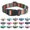 Suredoo Collare per Cani, Nylon Morbido Regolabile Collari per Cani, Gatti, Cuccioli di Taglia Piccola Media Grande (L, Tribale Arancia)
