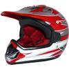Protectwear Casco Bambini Cross e Corsa, Rosso, Taglia XXXS
