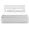 GERVASONI letto matrimoniale GHOST 80 per materasso da 180x200 cm - GHOST80G-B-LINO-BIANCO