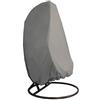 Mr.You Esterno Patio Appeso Sedia Cover,Resistente Egg Swing Sedia Cover Polvere Copertura Giardino Esterno (Grigio,200x115cm)