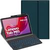 YHFZR Tastiera Custodia per Lenovo Tab M11, [Italiana Layout] 7 Colori Backlit Tastiera Wireless con Custodia Protettiva per Lenovo Tab M11 TB330FC 11 Pollici, Verde
