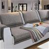 YWQJL Copertura Divano Con Penisola 4/3/2/1 Copridivano Posti Destra Sinistra Impermeabile Angolare,copridivano Angolare Con Penisola Universale, Antiscivolo Fodera Sofa Cover Set L Shape,braun-70x120cm