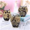 Irayin Gufi Portafortuna, Decoarazioni di Gufi, Regalo Mamma, Intagliati a Mano, Soprammobili Moderni Salotto, Statuette Decorative Casa - Nero