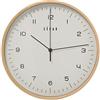 DONREGALOWEB Orologio da parete rotondo in legno con secondi continui in colore faggio 32x4,5cm