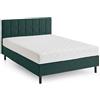 Atlantic Home Collection Letto da boxe Nikola con materasso TFK H3, verde, 120 x 200 cm