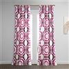 HPD Half Price Drapes Tende in cotone stampato per camera da letto e soggiorno, 127 x 248 cm, PRTW-D23D-96 (1 pannello) Mecca Pink