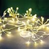 Talking Tables Allium Starburst Luci Stringa a Batteria | 2m LED per Interni | Grappolo Fuochi d'Artificio Natale Camera Matrimonio Argento