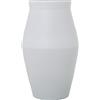 DRW Vaso da pavimento in ceramica bianco opaco 30 x 51 cm, bocca 20 cm