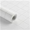 Ambiance Sticker Rotolo adesivo oscurante quadrato per finestra, pellicola anti-sguardi elettrostatica oscurante, vetro anti UV, 45 cm x 5 m