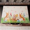 PETTI Artigiani Italiani - Accessori Tessili da Cucina, Copri Fornelli 46x70 cm in Microfibra, Coprifornello di Pasqua Elegante per Gas e Induzione, Bunny, 100% Made in Italy