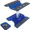 YijiaLink RC Car Work Stand - Stazione di lavoro per riparazioni in alluminio, con vassoio porta-viti, per 1/8 1/10 1/12 1/16 Traxxas Axial Arrma Redcat RC Crawler Monster Truck Buggy (blu)