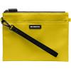 case&me Borsa Per Smartphone E Accessori, Borsetta Con Laccio, Borsa Porta Oggetti, Con Zip, Doppia Tasca, Giallo