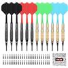 CyeeLife Freccette Soft Punte in Plastica per Freccette, Set di Freccette con Punta Morbida,12pcs da 18 Grammi con 50 Punte per Freccette Extra,Confezione Regalo,Darts Soft Set