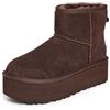 UGG Classic Mini Platform, Stivali alla Moda Donna, Marrone (Burnt Cedar), 47 EU