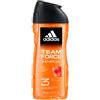 Adidas Team Force Shower Gel Bagnoschiuma 3in1 per Corpo Capelli e Viso Uomo 250ml - -