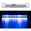 Riloer 16 LED Luce stroboscopica di emergenza per auto solare Pericolo blu lampeggiante Lampada stroboscopica per auto