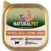 NaturalPet Cat Adult Patè Grain Free 100 gr - Pollo e tacchino Cibo umido per gatti