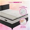Topper memory, correttore materasso alto 5 cm DETRAIBILE COME DISPOSITIVO MEDICO, tessuto sfoderabile - STAR FOAM PLUS 120x185 Cm su misura