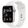 Apple Smartwatch Apple Watch SE OLED 44 mm Digitale 368 x 448 Pixel Touch screen Argento Wi-Fi GPS (satellitare) [MNK23FD/A]