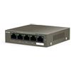 Tenda TEF1105P-4-63W V2.0 switch di rete Gestito Fast Ethernet (10/100) Supporto Power over Ethernet (PoE) Nero TEF1105P-4-63W V2.0