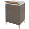 Lavatoio rovere scuro 2 ante, 60x84x50 cm