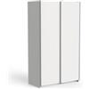 Armadio ghost bianco con ante scorrevoli, 116x59x203 cm