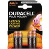 Duracell MN2400 4x Pile Ministilo AAA LR03 MN2400