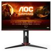 Aoc Monitor 23,8 2K 1440p QHD Black e Red Q24G2A BK