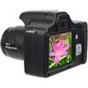 Akozon Videocamera Videocamera, schermo LCD da 3,0 pollici Zoom 18X Fotocamera SLR HD Fotocamera digitale portatile a lunghezza focale lunga(Obiettivo standard + grandangolare)