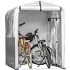 SOBUY Tenda per Bicicletta Impermeabile Protezione UV Tenda da Garage per Biciclette Tenda Multiuso da Giardino in Colore Argento SoBuy 120x176x163 cm,