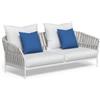Talenti Divano Frame 2 posti White-Silver di Talenti