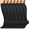 DRESHOW Calze a Compressione Graduata per Uomo E Donna Calze Elastiche Sportive per Atletica, Corsa, Viaggi Volo, Ciclismo