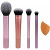 Real Techniques Makeup Brushes Face Brushes Every Day Essentials Brush Set Blush Brush RT 400 + Setting Brush RT 402 + Deluxe Crease Brush RT 300 + Expert Face Brush RT 200 + Miracle Complexion Sponge 1 Stk. (21,98 € / 1 pz.)