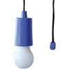 Velamp Retro' Lampadina LED Portatile a Pile. Colorata, Senza Corrente ma Super Luminosa. per Casa, Campeggio, Giardino.Cordoncino: 105cm, Blu