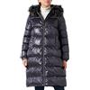 Geox W Backsie Parka, Giacca Donna, Iris Nero, 40