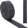 GORGECRAFT 5 m di Nastro Elastico in Silicone 31 mm Antiscivolo Nero Elasticizzato Nastro di Presa per Nastro per Cucito Artigianale Parrucca Parrucca Accessori di Abbigliamento
